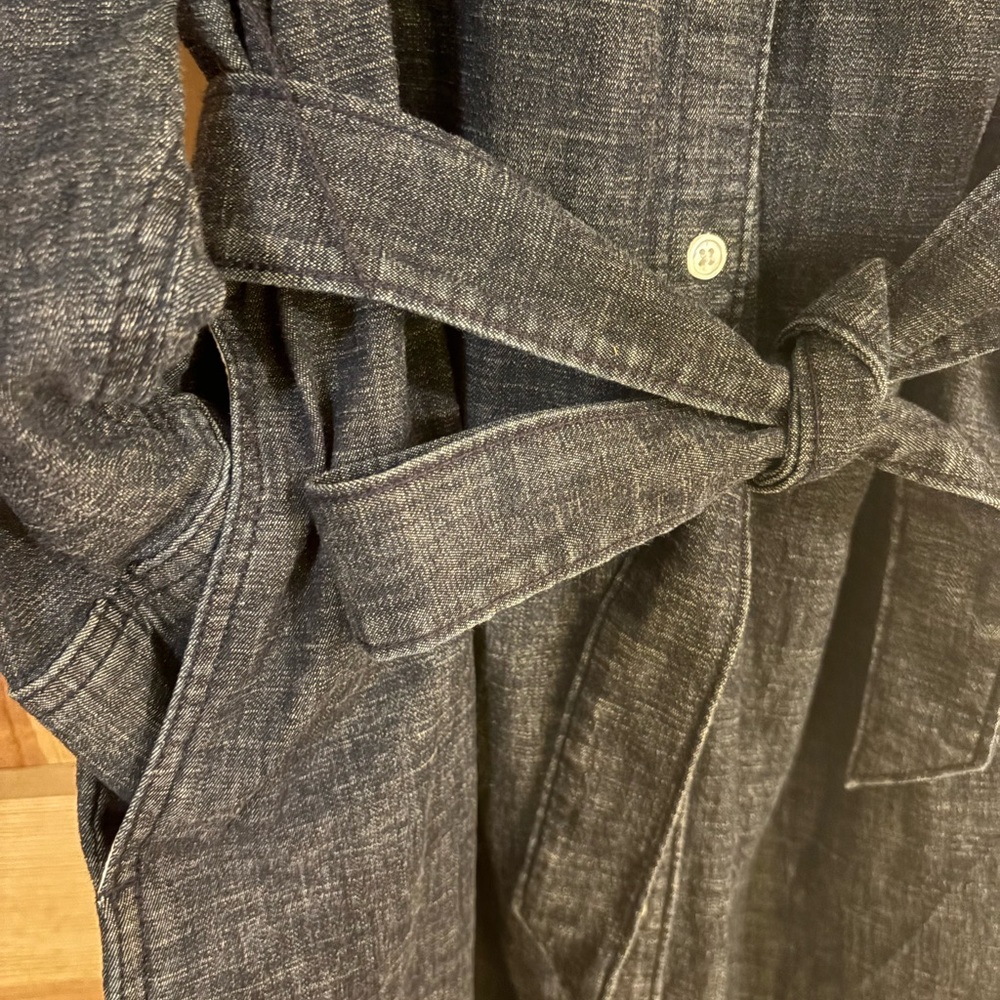 Lands' End Dark Blue Long Sleeve Dress - Picture 3 of 4
